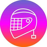 diseño de icono de vector de casco