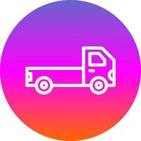 Pickup Truck Vector Icon Design