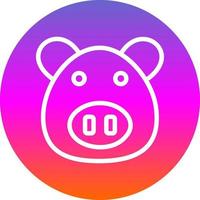 Pig Vector Icon Design