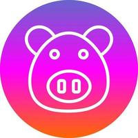 Pig Vector Icon Design