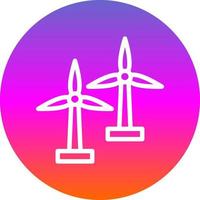 Windmill Vector Icon Design