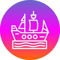 diseño de icono de vector de barco