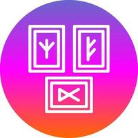 diseño de icono de vector de runas