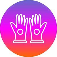 guantes, vector, icono, diseño vector