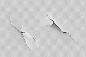 Grunge texture of peeling paint, cracks in paper vector