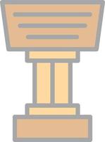 Stand Vector Icon Design