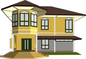 3D illustration of building project vector