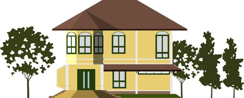 3D illustration of building project