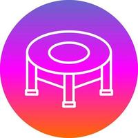 Trampoline Vector Icon Design