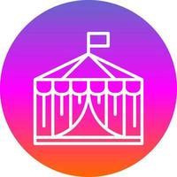 Circus Tent Vector Icon Design