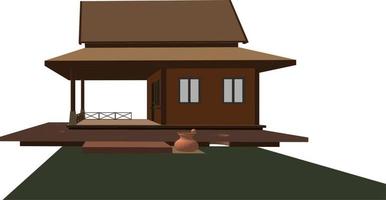 3D illustration of building project vector