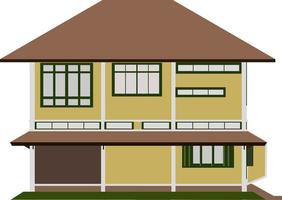 3D illustration of building project vector