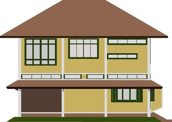 3D illustration of building project