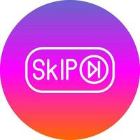 Skip Ad Vector Icon Design