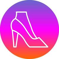 diseño de icono de vector de tacones altos