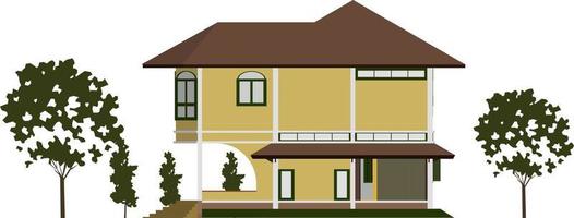 3D illustration of building project vector