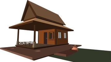 3D illustration of building project vector