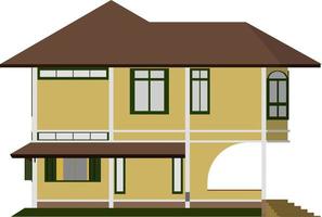 3D illustration of building project vector