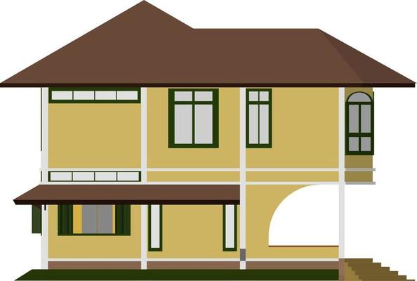 3D illustration of building project