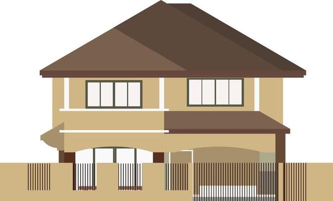 3D illustration of building project