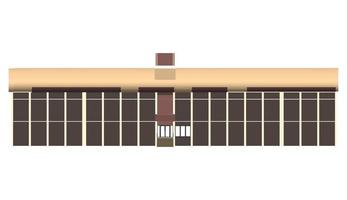 3D illustration of building project vector