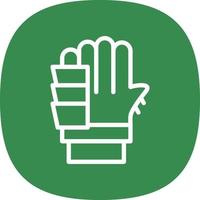 guantes, vector, icono, diseño vector