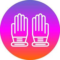 guantes, vector, icono, diseño vector