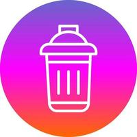 Dustbin Vector Icon Design