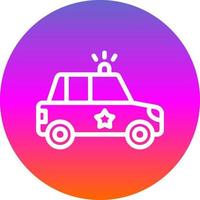 Police Car Vector Icon Design