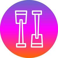 Paddle Vector Icon Design