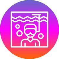 Diving Vector Icon Design