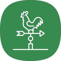 Weather Vane Vector Icon Design