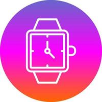 diseño de icono de vector de reloj de pulsera