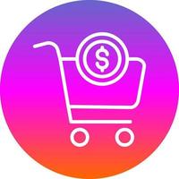 diseño de icono de vector de compra en línea