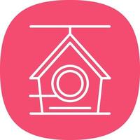 Bird House Vector Icon Design