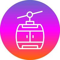 Gondola Vector Icon Design