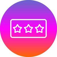 Star Rating Vector Icon Design