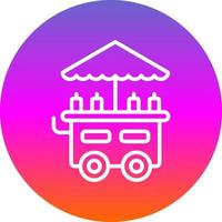 Food Cart Vector Icon Design