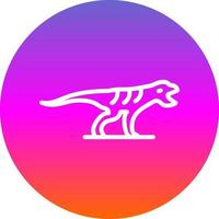 diseño de icono de vector de dinosaurio