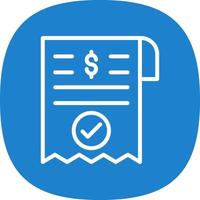 Payment Receipt Vector Icon Design