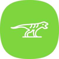 diseño de icono de vector de dinosaurio