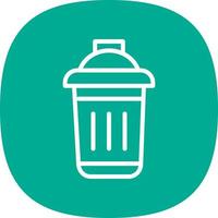 Dustbin Vector Icon Design