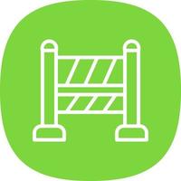 Road Block Vector Icon Design