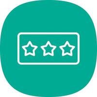 Star Rating Vector Icon Design