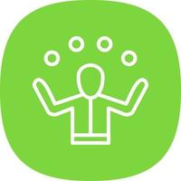 Juggling Vector Icon Design