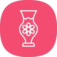 Vase Vector Icon Design