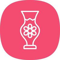 Vase Vector Icon Design