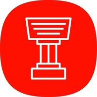 Stand Vector Icon Design