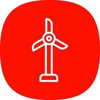 Wind Turbine Vector Icon Design