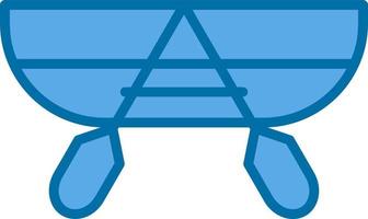 Canoeing Vector Icon Design